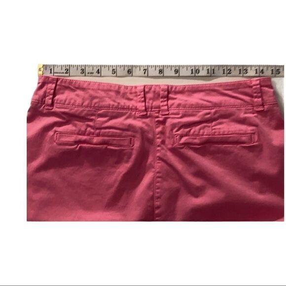 CROWN & IVY Women’s Charlotte‎ pink Khaki style pants 6P Cotton Spandex Blend - Picture 3 of 9